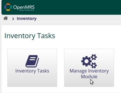 Manage Inventory Module
