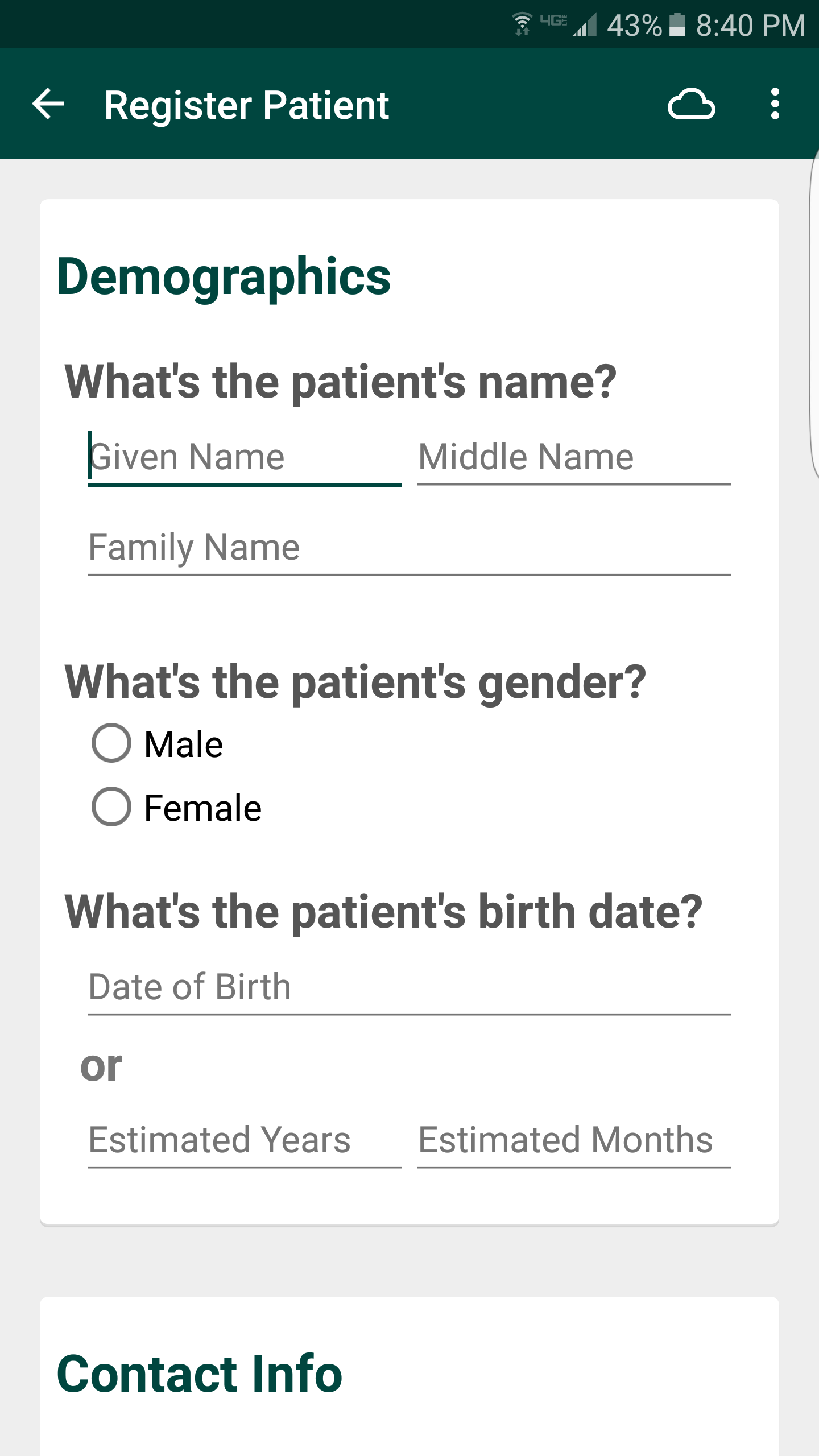 Register Patient